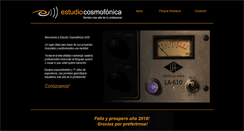 Desktop Screenshot of estudiocosmofonica.com