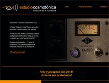 Tablet Screenshot of estudiocosmofonica.com